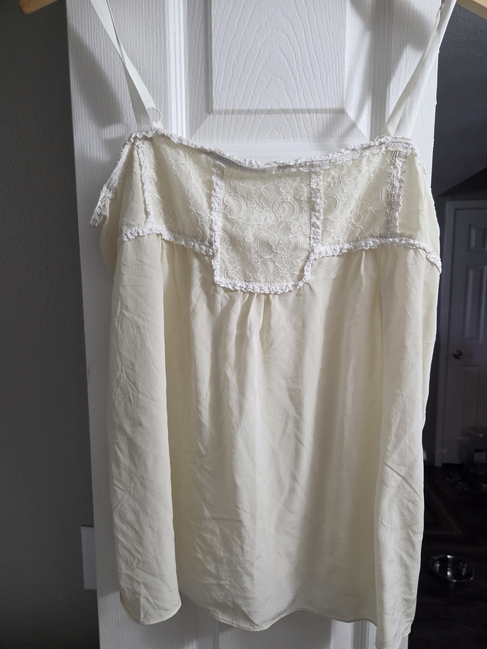 Rebecca Taylor Ivory Lace Silk Camisole